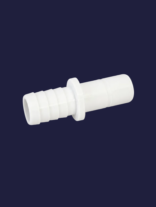 Hose barb to push-fit stem adapter fitting