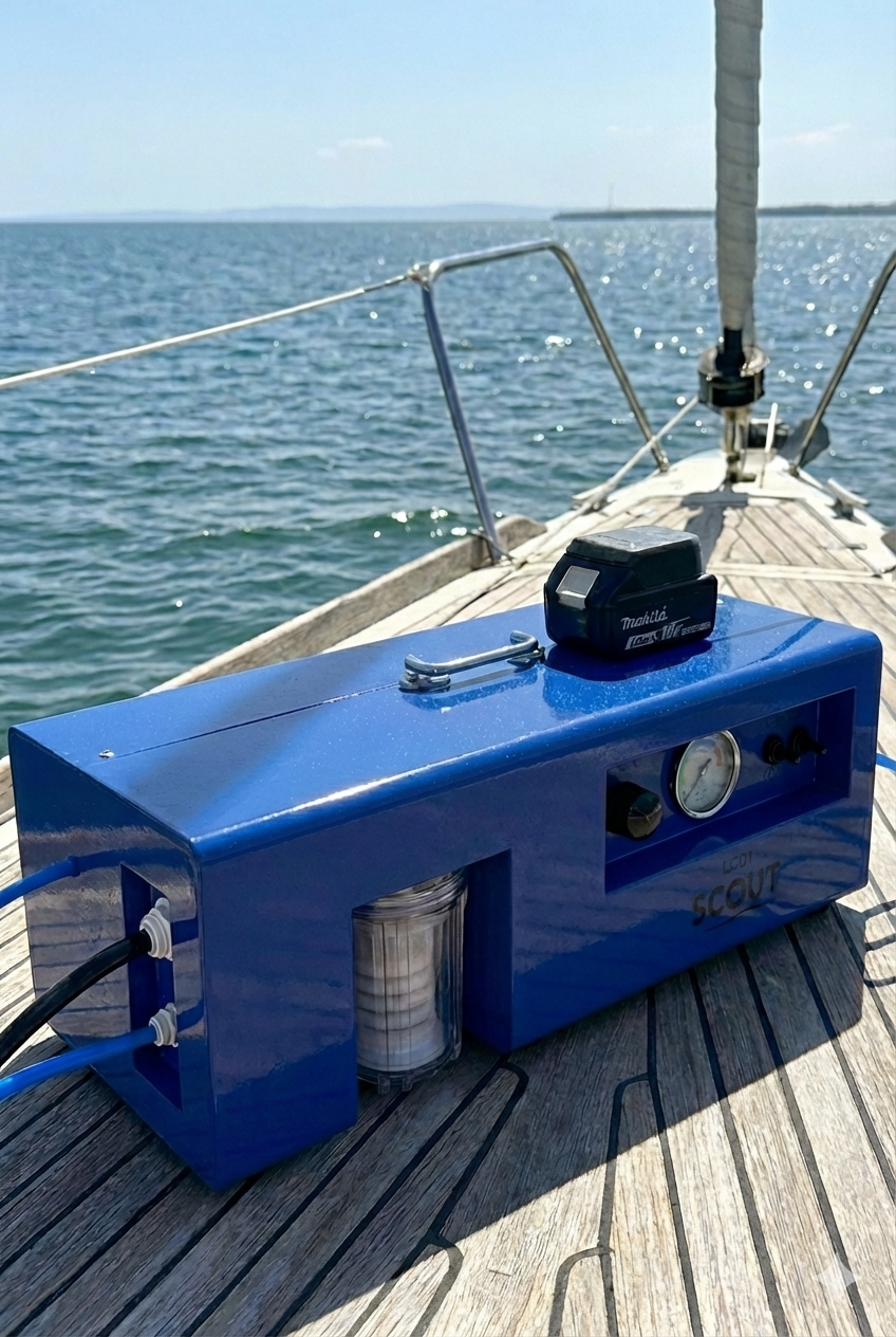 12V watermaker aboard a small yacht
