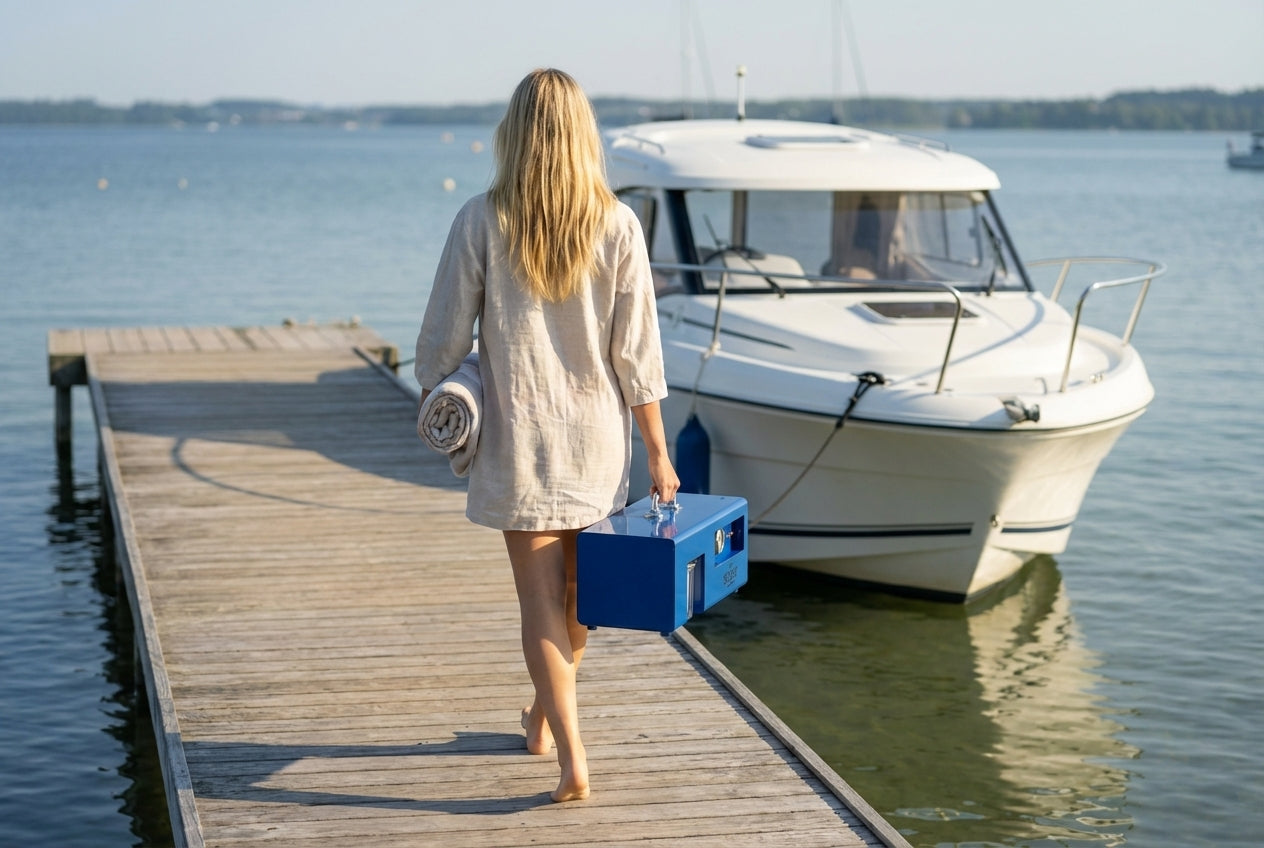 Traditional installed watermaker system below deck