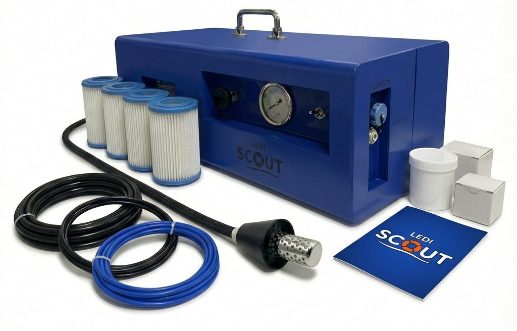 LEDI Scout watermaker package with filters and accessories