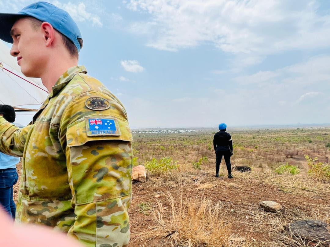 LEDI working with defence personnel on field water supply