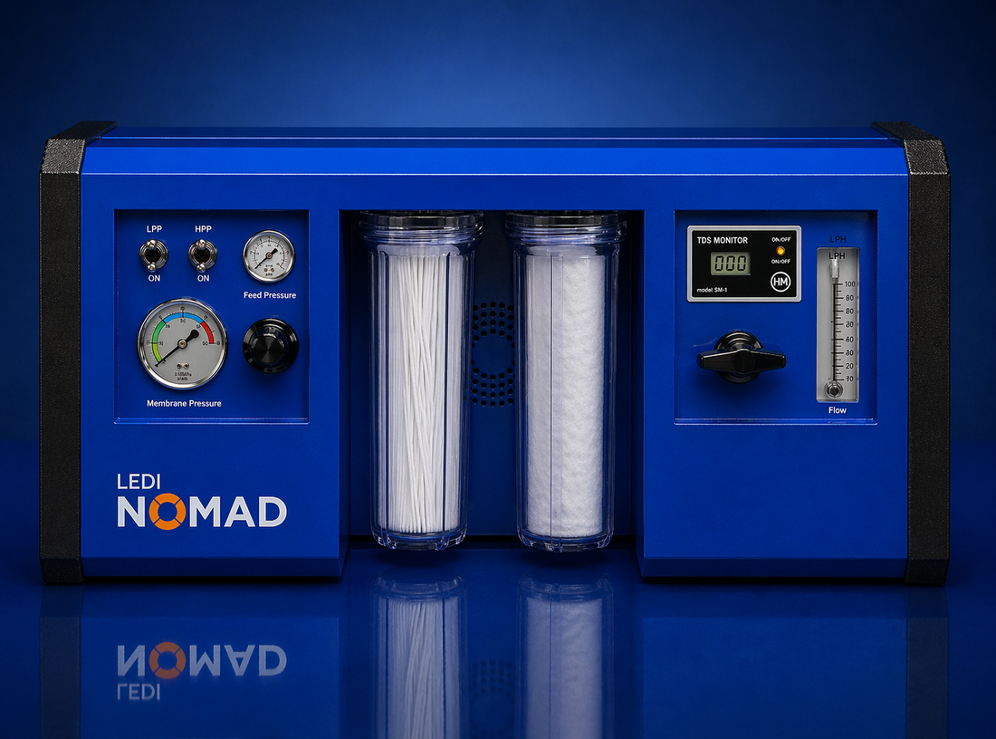 LEDI Nomad portable watermaker suited for charter boat use