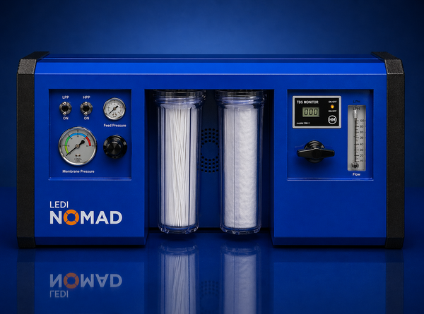LEDI Nomad portable watermaker suited for charter boat use