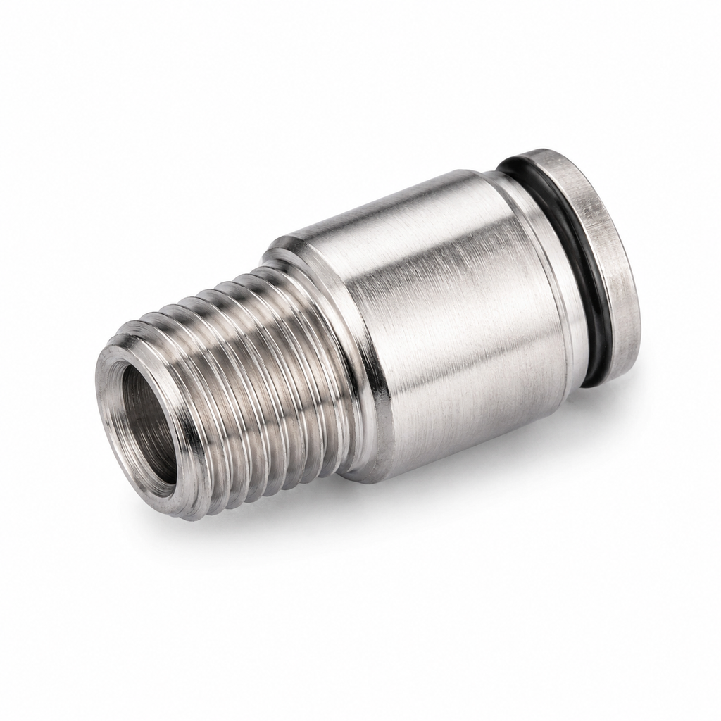 316SS Straight Pushfit x Thread (Imperial sizes)