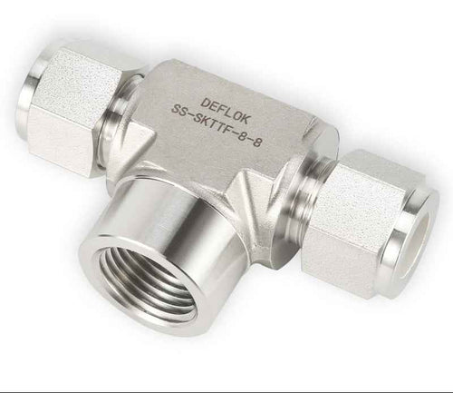 316 Stainless Steel Female Branch Tee 1/4 NPT
