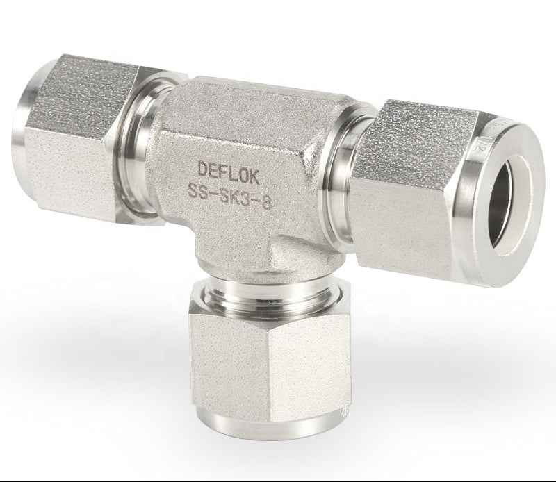 316 Stainless Steel Compression Union Tee 1/4 Inch
