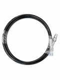 High-pressure watermaker hose with stainless fittings