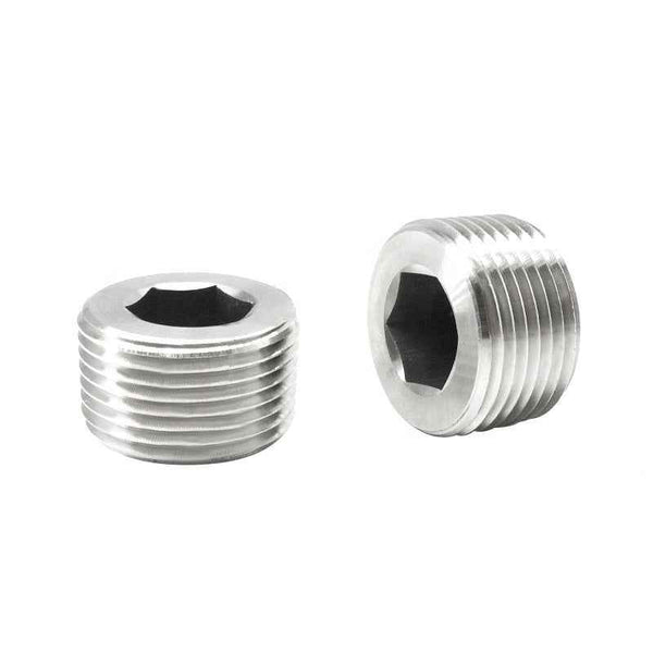 316SS Stainless Steel Hex Plug 1/4 NPT