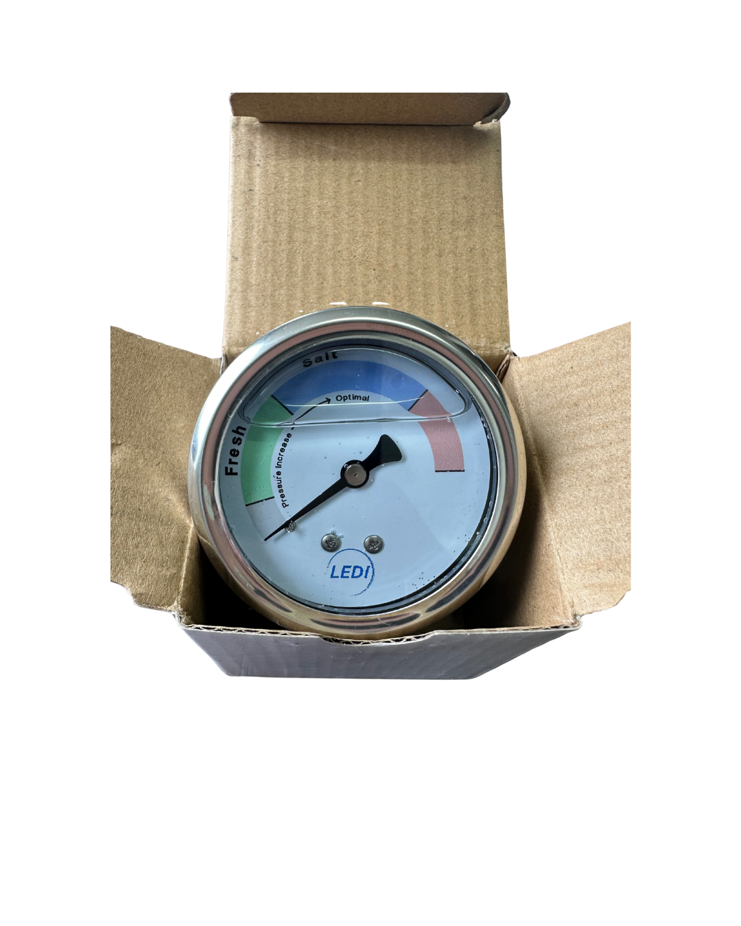 Stainless Steel Pressure Gauge - LEDI Watermakers