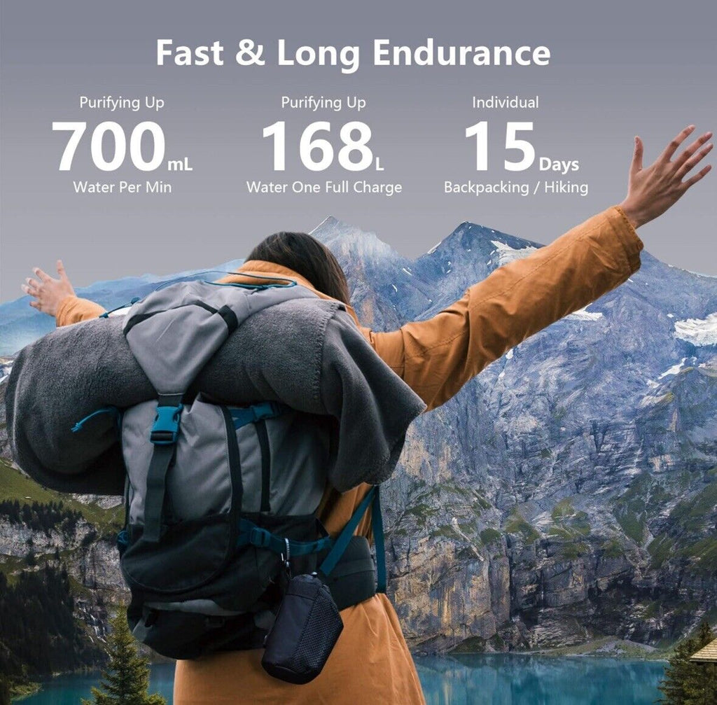 Pocket UF Water Purifier – Portable & Rechargeable